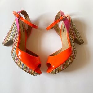 Unlisted Orange Sandals Size 8